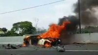 Wakil Jaksa Agung Tewas Kecelakaan, Mobilnya Terbakar