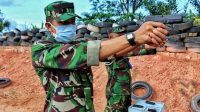 New Normal, Lanud RHF Lanjutkan Kegiatan dengan Latihan Menembak dengan Menerapkan Protokol Kesehatan