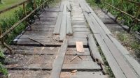 Rusak Parah, Jembatan Penghubung Jorong Aia Taganang dengan Matua Katiak