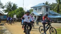 TNI- Polri Perbatasan, Gelar Gowes di Pulau Tiga