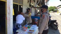 Polsek Serasan, Laksanakan Pengamanan Pasar Ramadhan, Serta Bagikan Masker Gratis Ke Masyarakat