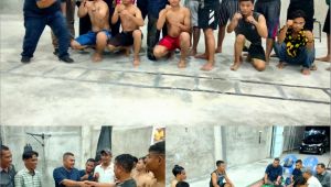 DPD Partai NasDem Kabupaten Asahan Kunjungi Tempat Latihan Atlet Muaythai