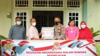 PERINGATI HUT BHAYANGKARA KE-75, KAPOLRES TANJUNGPINANG BERSAMA KETUA BHAYANGKARI ANJANGSANA KEPADA PURNAWIRAWAN POLRI