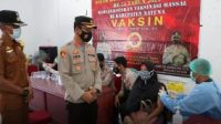 Ciptakan Rasa Aman, Kapolres Natuna Tinjau Pelaksanaan Vaksinasi
