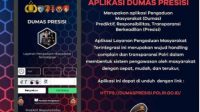 Kapolri Luncurkan Aplikasi Dumas Presisi untuk Wujudkan Transparansi