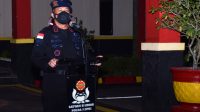 Dansat Brimob Polda Kepri Pimpin Apel Kesiapsiagaan Dalam Rangka Power On Hand Kapolda Kepri