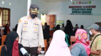 Polres Natuna Gelar Vaksinasi Serentak dan Bagikan Paket Sembako Kepada Pondok Pesantren