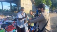 Dapur Umum Polres Natuna Salurkan Paket Sembako dan Nasi Bungkus Kepada Masyarakat Tersampak Covid-19