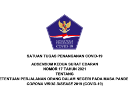Inilah Edaran Satgas COVID-19 Terkait Pelaku Perjalanan yang Kembali dari PON Papua