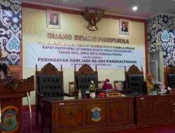 M Sopian Sampaikan Nota Keuangan Raperda Tentang Perubahan APBD Kota Pangkalpinang Tahun 2021