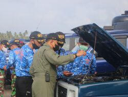 Danlanud Periksa Kesiapan Kendaraan Dinas Lanud Raden Sadjad