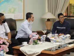 Kunker di Batam, Amsakar Turut Sambut Kedatangan Menparekraf Sandiaga Uno