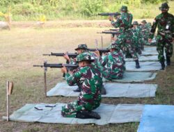 Asah Kemahiran Menembak, Personel Lanud RSA Laksanakan Latihan