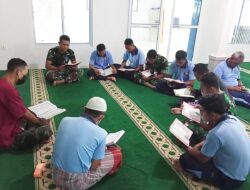 Di Bulan Suci Ramadhan 1443 H, Personel Lanud RSA Laksanakan Tadarus Al-Qur’an