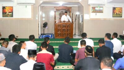 Peringati Nuzulul Qur’an, Danlanud RSA Pimpin Khatam Alquran di Mesjid Mina