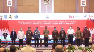 Indonesia Investment Authority, Hutama Karya Sign Toll Road Investment Agreement