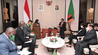 President Jokowi Receives Courtesy Call from VP of Zambia