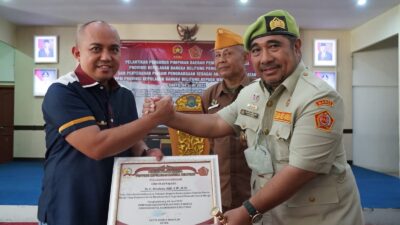 Wali Kota Molen Terima Penganugerahan Anggota Kehormatan PD Pemuda Panca Marga Pada Pelantikan Pengda PPM Babel