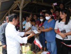 President Jokowi Visits Traditional Market in North Nias Regency