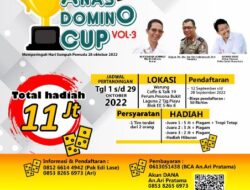 Bakal Gelar Anas Domino Cup Vol III, Simak Jadwalnya