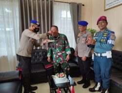 Pol Airud Polresta Tanjungpinang Berikan Kejutan di HUT TNI Ke 77