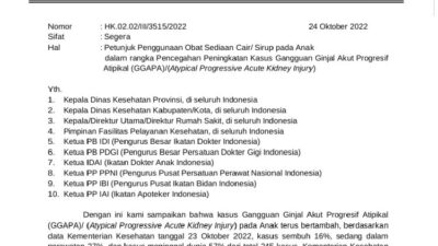Kemenkes: 156 Obat Sirop Boleh Diresepkan