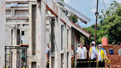 Di Cianjur Presiden Tinjau Progres Pembangunan Rumah Tahan Gempa