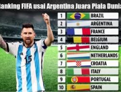 Usai Meraih Juara di Piala Dunia 2022 Qatar, Rangking Fifa, Timnas Argentina Mengalami Perubahan