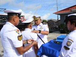 Komandan Lanal Ranai, Pimpin Upacara Penyerahan Jabatan Komandan Kapal Perang