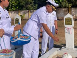 Peringati Hari Dharma Samudera, Lanal Ranai Ziarah Ke Taman Makam Pahlawan