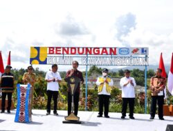 Presiden Jokowi, Resmikan Bendungan Kuwil