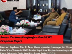 Ansar Terima Kunjungan Dari BWI Propinsi Kepri