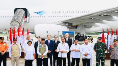 President Jokowi Sends 140 Tons of Food Materials to Turkey and Syria