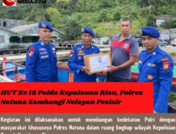 HUT Ke 18 Polda Kepulauan Riau, Polres Natuna Sambangi Nelayan Pesisir