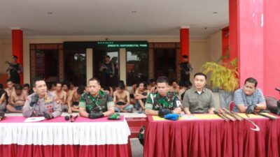 TNI Polri Berantas Kampung Aceh Simpang Dam Batam