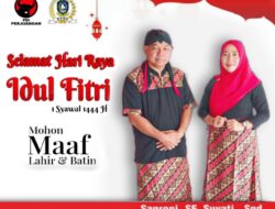 Ucapkan Salam Idul Fitri, Saproni Ajak Masyarakat Senantiasa Tebar Kebaikan