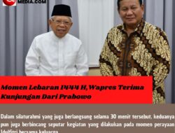 Momen Lebaran 1444 H,Wapres Terima Kunjungan Dari Prabowo