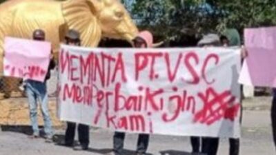 AGP Gelar Aksi Unras di PT VSC Aek Kuasan