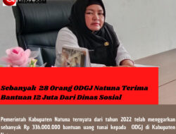 Sebanyak  28 Orang ODGJ Natuna Terima Bantuan 12 Juta Dari Dinas Sosial