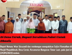 Di Desa Ceruk, Bupati Serahkan Paket Untuk Dhuafa