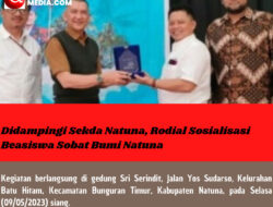 Didampingi Sekda Natuna, Rodial Sosialisasi Beasiswa Sobat Bumi Natuna