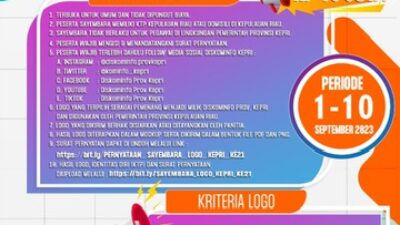 Diskominfo Kepri Kembali Gelar Sayembara Desain Logo Hari Jadi ke-21 Kepri