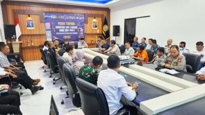 Rapat Koordinasi Kesiapan Angkutan Laut Lebaran Tahun 2024 di Ruang Rapat Kantor Kesyahbandaran Dan Otoritas Pelabuhan (KSOP) Kelas II Tanjungpinang.