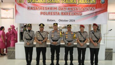 Kasat Reskrim dan Kasat Lantas Polresta Barelang berganti, ini kata Kapolresta Barelang