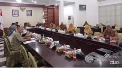 Asisten Bidang Perekonomian dan Pembangunan Gelar Zoom Meeting Terkait Koordinasi Pengendalian Inflasi 2025