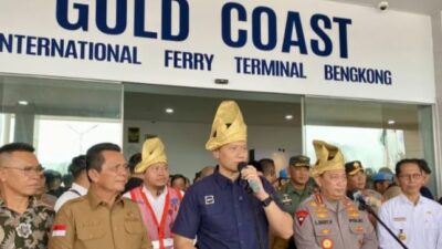 AHY Resmikan Pelabuhan Internasional Gold Coast di Batam