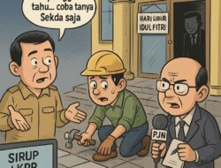 Proyek Penggantian Lantai Kantor Bupati  Natuna di Duga Ilegal, Dikerjakan Diam-Diam Saat Libur