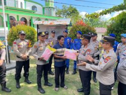 Bansos Polres Natuna Sambut Hari Bhyangkara Ke -79