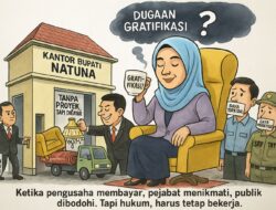 Indikasi Sudah Terang, APH Jangan Tutup Mata, Periksa Bupati Natuna