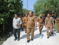 Bupati Asahan Dampingi Plt Dirjen Perkebunan Kementan RI Tinjau Lokasi Cetak Sawah di Desa Silo Bonto